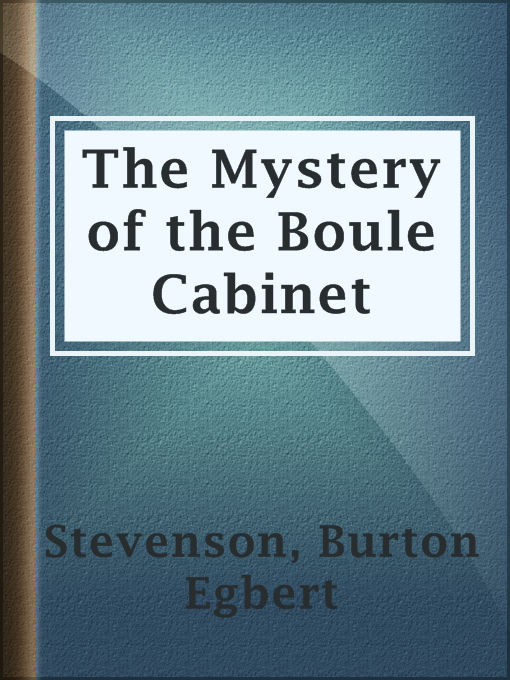 Cover image for The Mystery of the Boule Cabinet